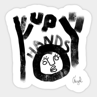 hands up Sticker